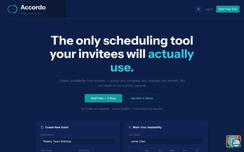 Screenshot of Accordo