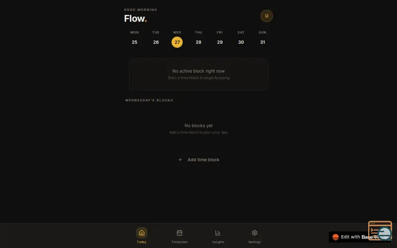 Screenshot of Flow