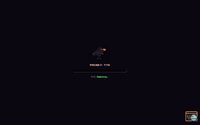 Screenshot of PocketTTS-raven