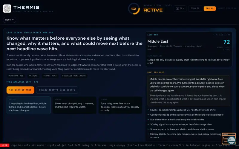 Screenshot of Thermis