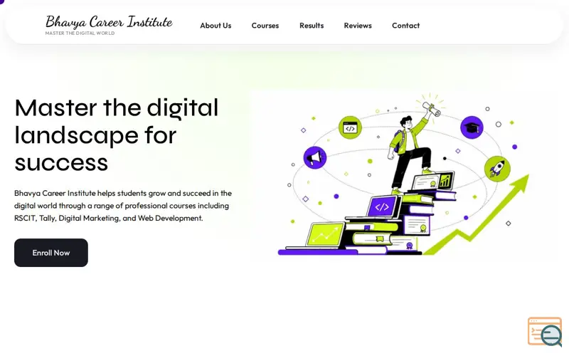 Screenshot of Bhavya Career Institute