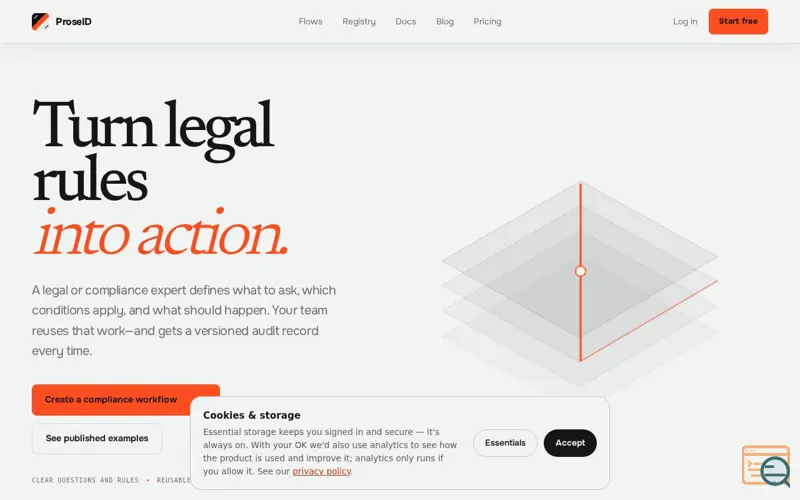 Screenshot of ProseID