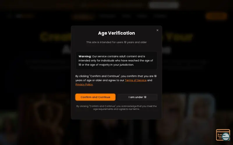 Screenshot of mylovely.ai, a launch using Tolt