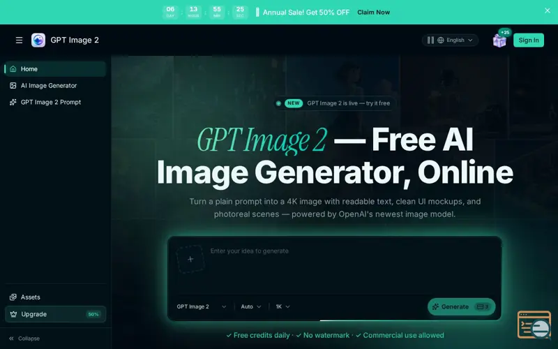 Screenshot of GPT Image 2