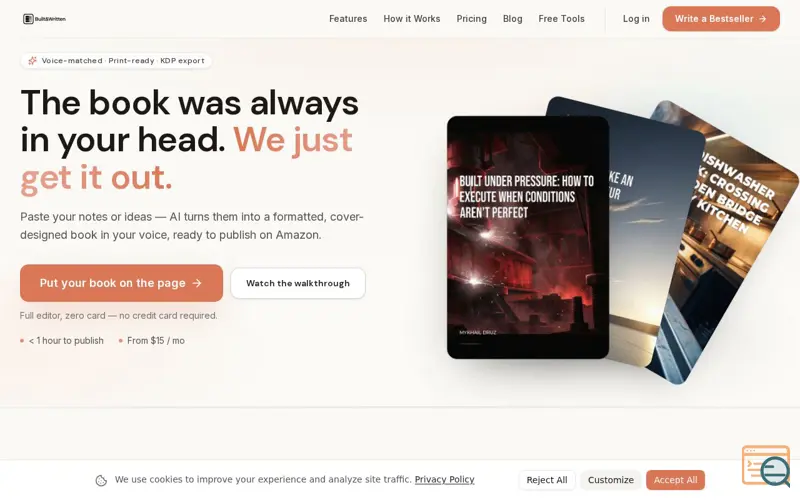 Screenshot of Built&Written
