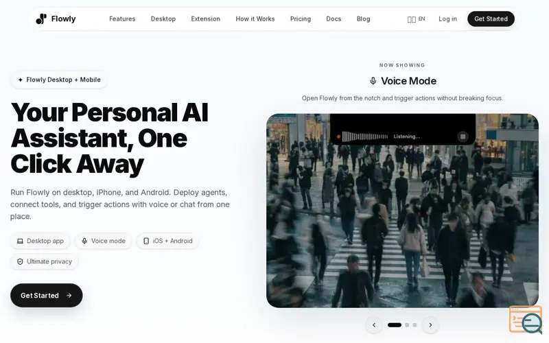 Screenshot of Flowly