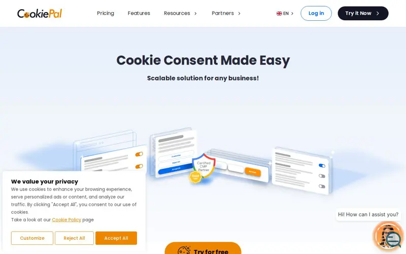 Screenshot of CookiePal