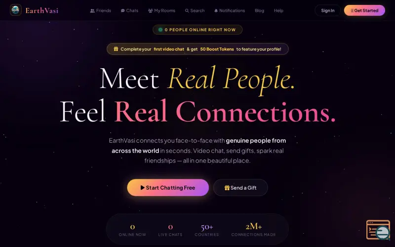 Screenshot of EarthVasi