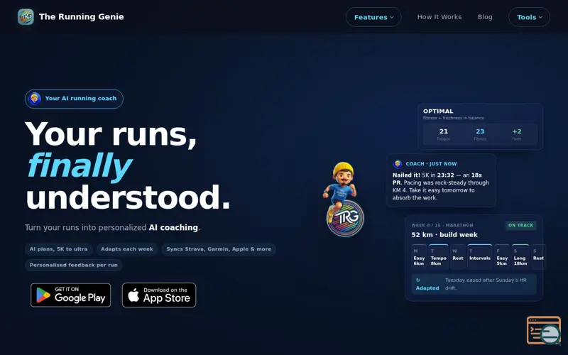 Screenshot of Running Genie: AI Running Coach