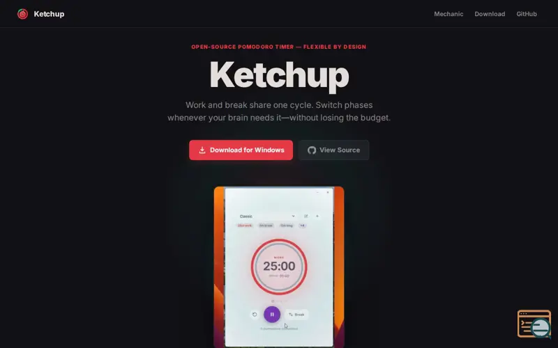 Screenshot of Ketchup