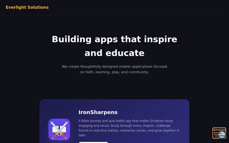 Screenshot of IronSharpens