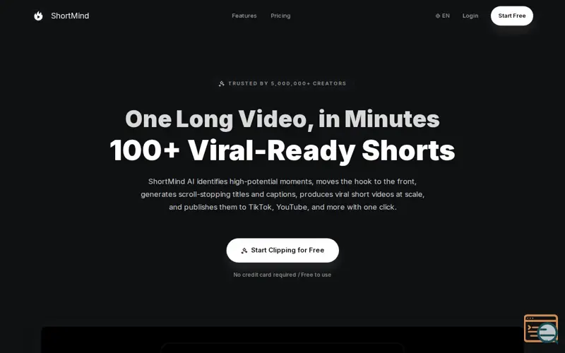 Screenshot of ShortMind
