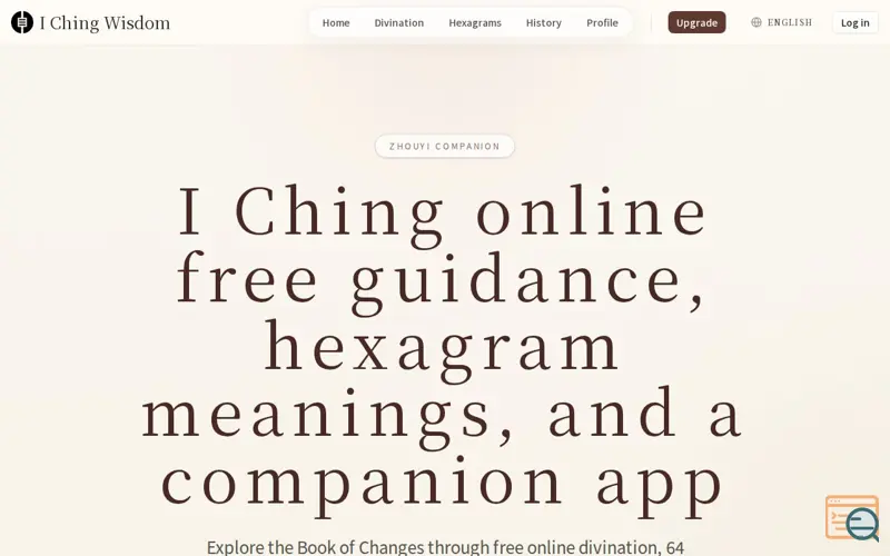 Screenshot of I Ching Wisdom