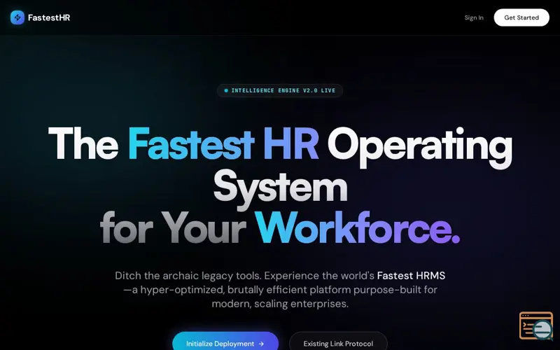Screenshot of FastestHR