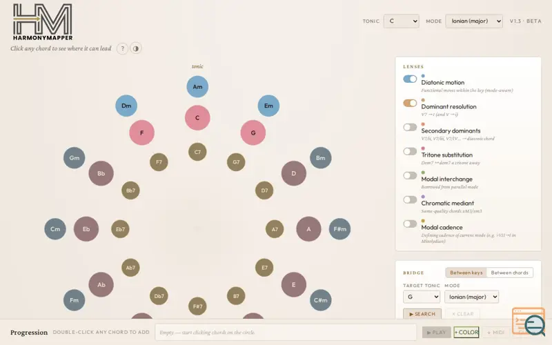 Screenshot of Harmony Mapper