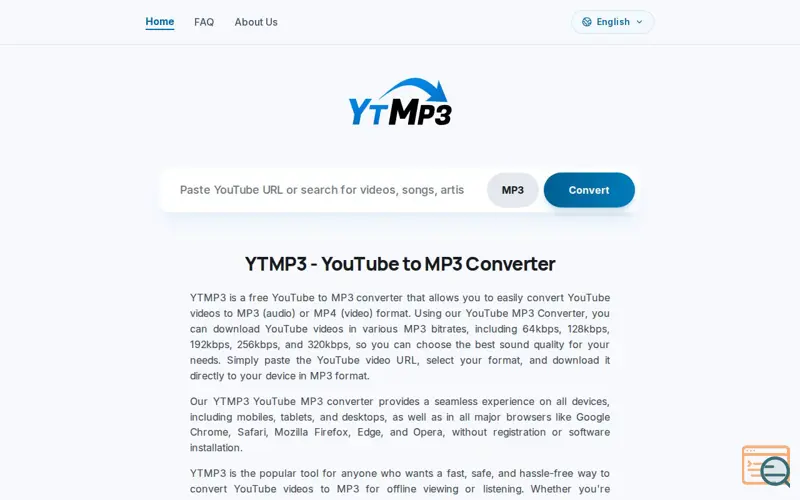 Screenshot of YTMP3