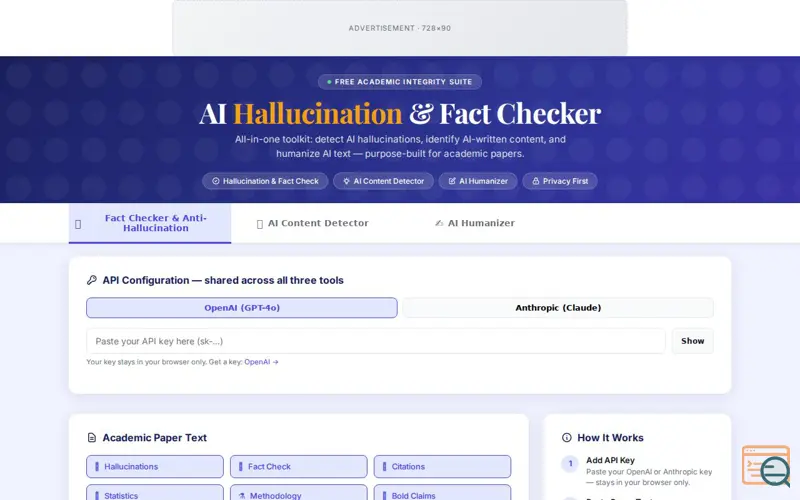 Screenshot of AI Academic Integrity Suite