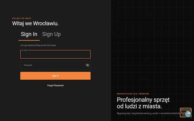 Screenshot of MOST Wroclaw