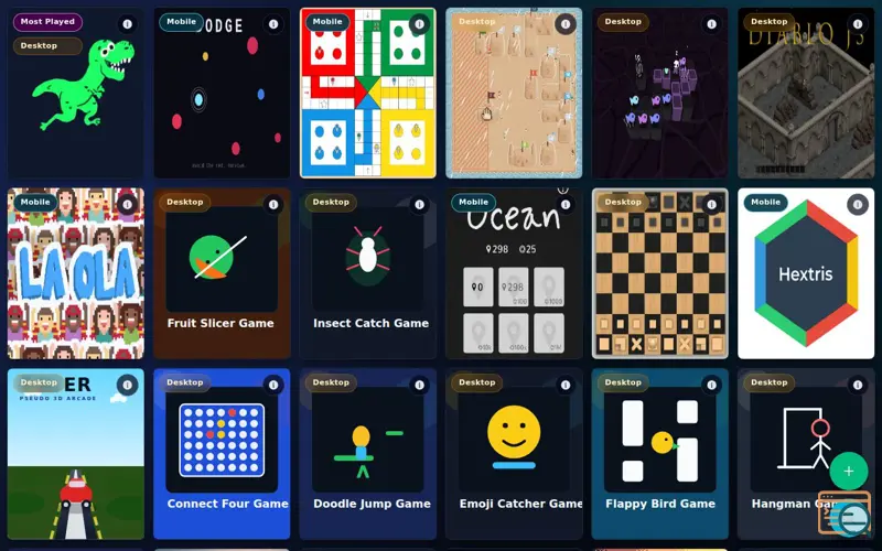 Screenshot of Threej games