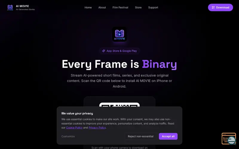 Screenshot of AI M0V1E