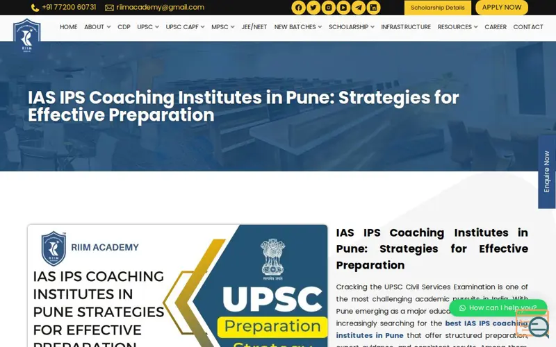 Screenshot of Riim IAS Academy