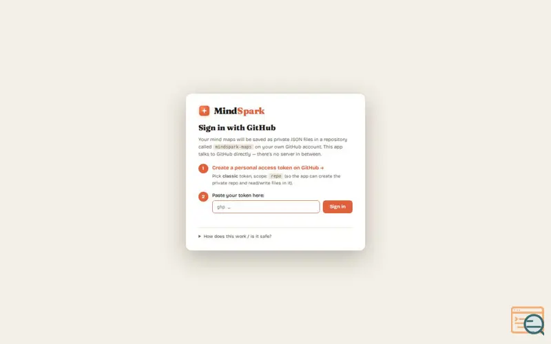 Screenshot of Mindspark