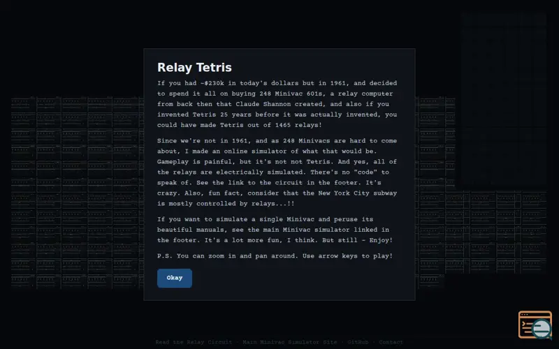 Screenshot of Relay Tetris