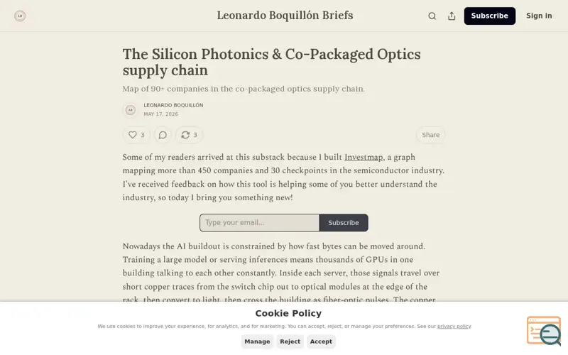 Screenshot of Leoinai