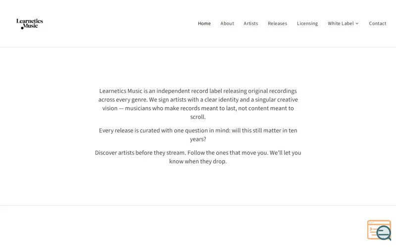 Screenshot of Learnetics Music