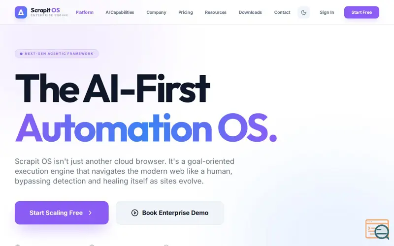 Screenshot of Scrapit OS