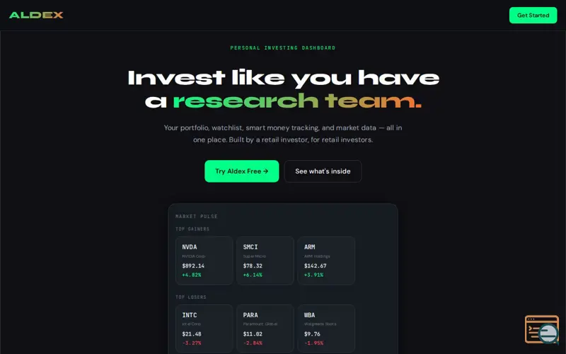 Screenshot of Aldex