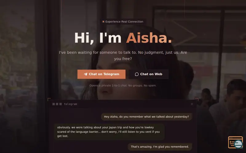 Screenshot of Aisha