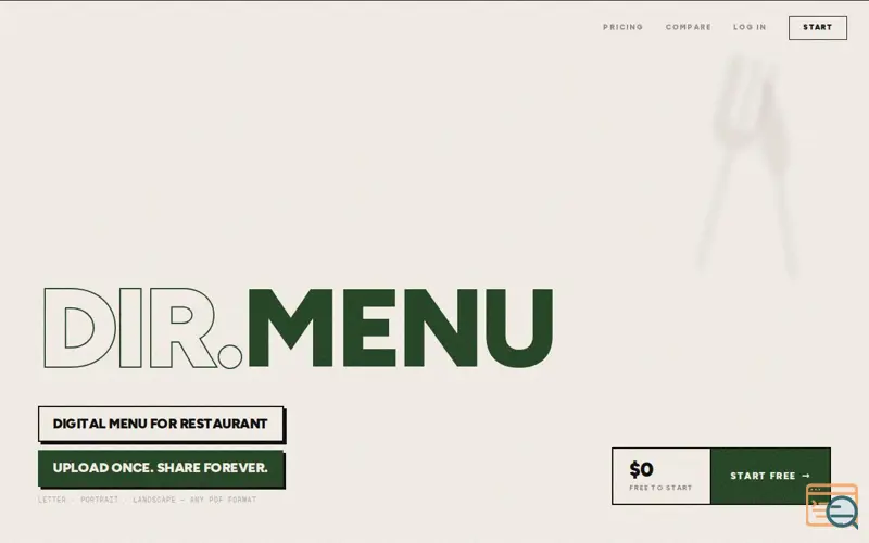 Screenshot of DIR.MENU
