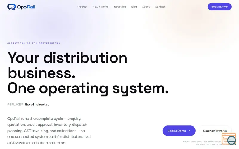 Screenshot of OpsRail