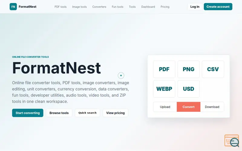 Screenshot of FormatNest
