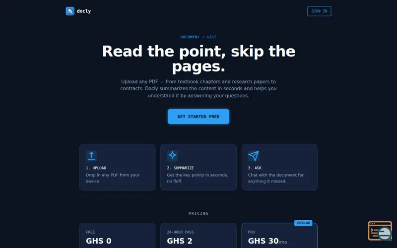 Screenshot of Docly
