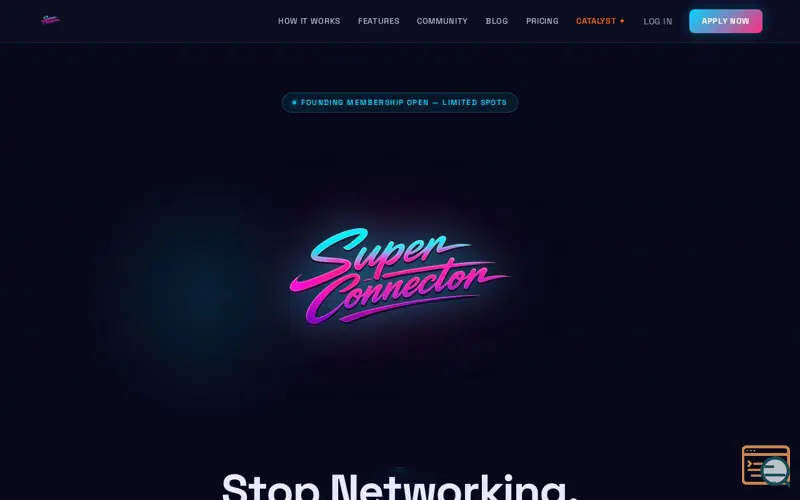 Screenshot of The SuperConnector Club