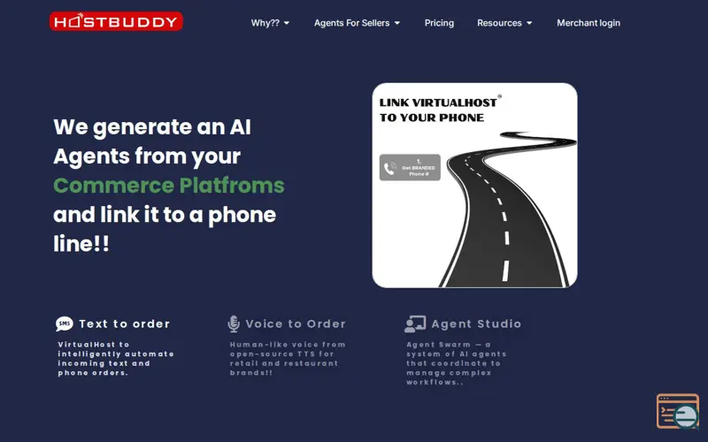 Screenshot of HostBuddy
