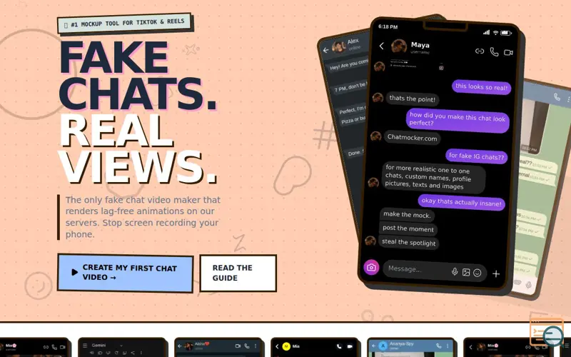 Screenshot of ChatMocker.com