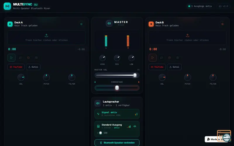 Screenshot of DJ Multi Speaker