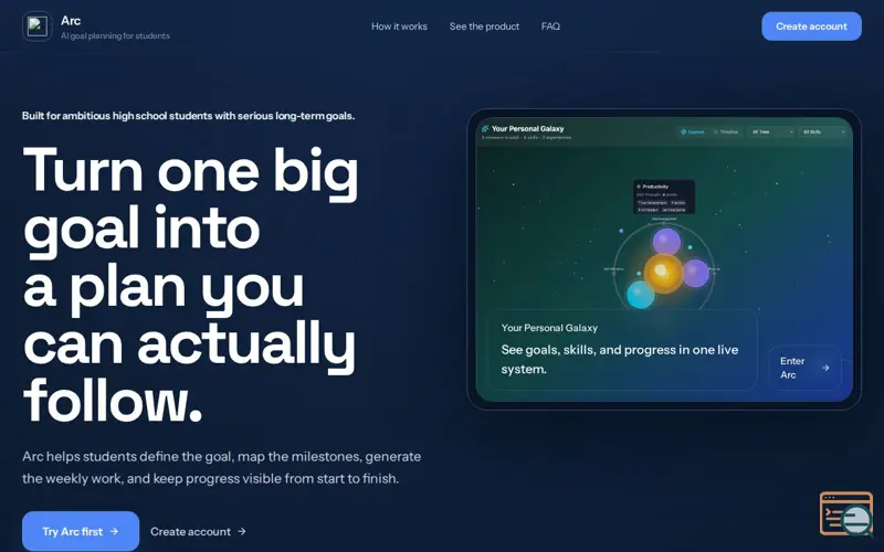 Screenshot of ARC Goal Getter