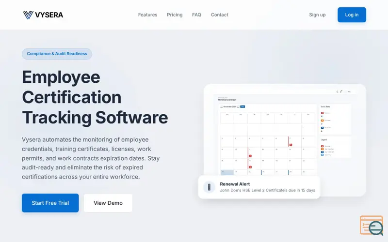 Screenshot of Vysera