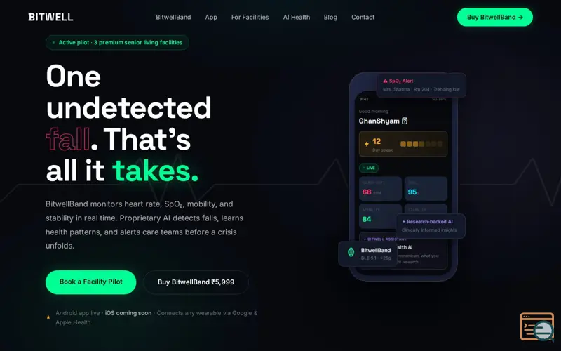 Screenshot of Bitwell