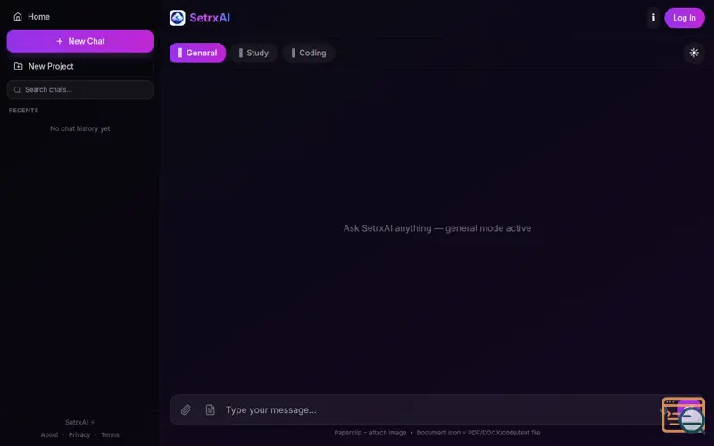 Screenshot of SetrxAI