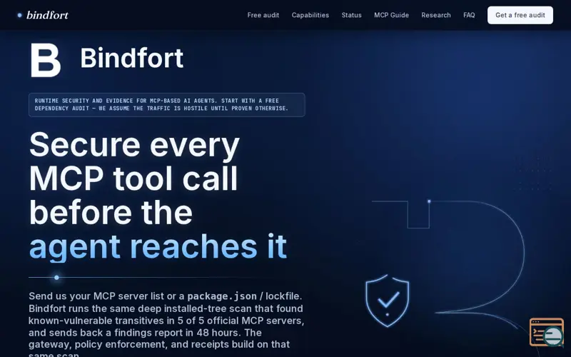 Screenshot of Bindfort
