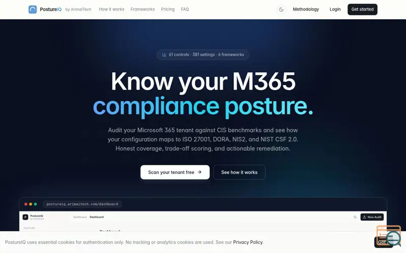 Screenshot of PostureIQ
