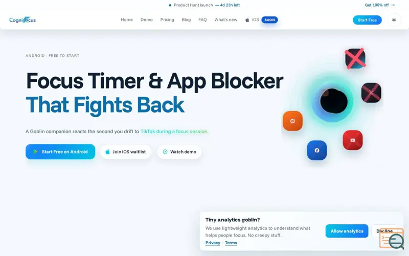 Screenshot of CogniFocus