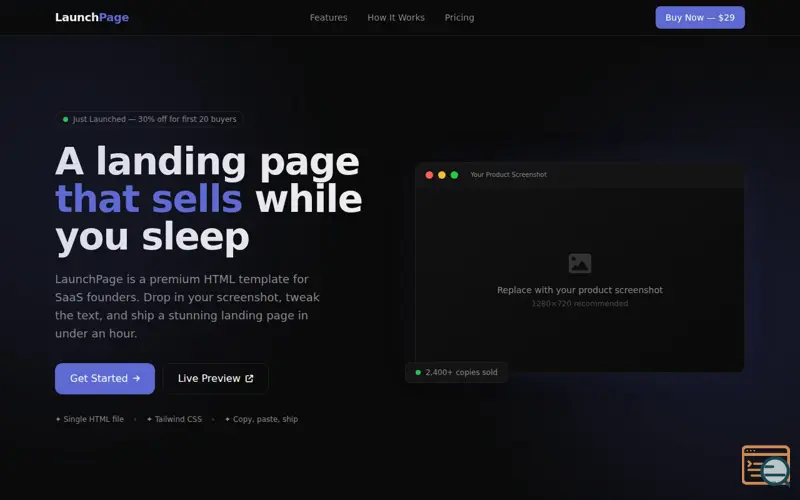 Screenshot of LaunchPage 