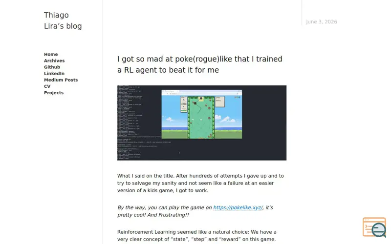 Screenshot of Blog, a launch using Blot