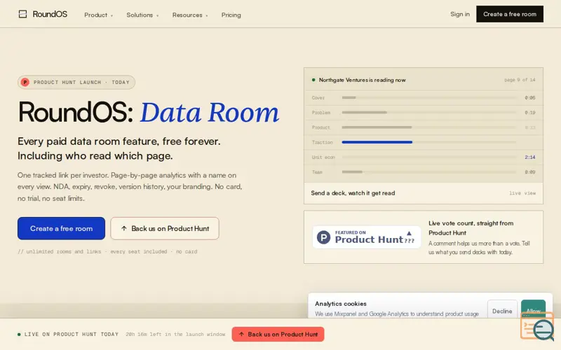 Screenshot of RoundOS